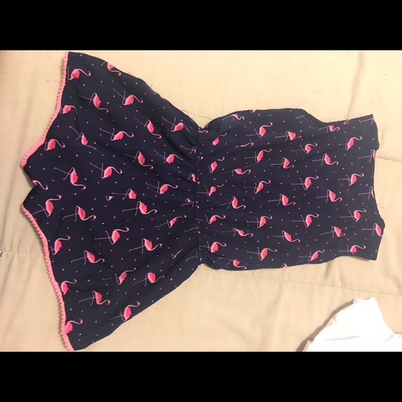 Girls flamingo romper - Picture 2 of 2